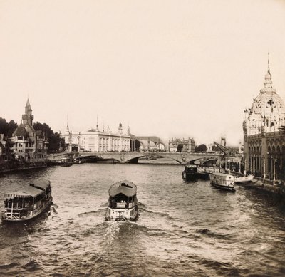 Universal Exposition of 1900 - Exposition Universelle de 1900 i Paris: Alma-broen - privat samling af Anonymous Anonymous