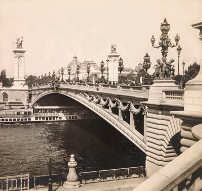 Universal Exposition of 1900 - Exposition Universelle de 1900 i Paris: Broen Alexandre III - privat samling af Anonymous Anonymous