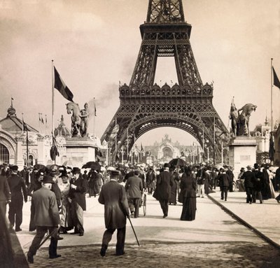 Universal Exposition of 1900 - Exposition Universelle de 1900 i Paris: Udsigt taget på Champs de Mars - privat samling af Anonymous Anonymous