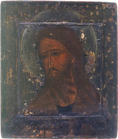 Sankt Johannes Døberen af Anonymous Russian icon painter