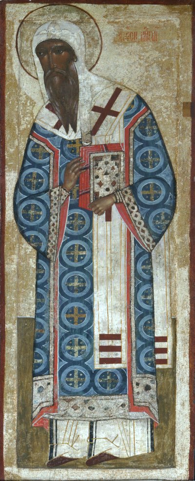 Sankt Metropolit Aleksej af Moskva, 1500-tallet af Anonymous Russian icon painter