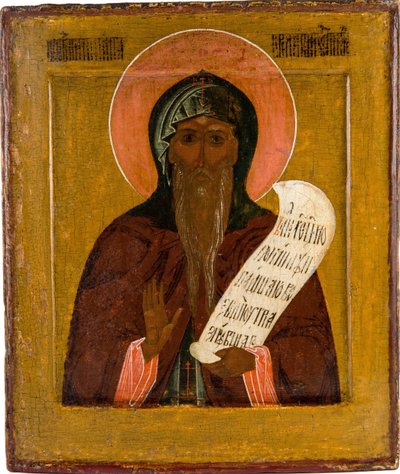 Ærværdige Nikita Stylites af Pereyaslavl, 1600-tallet af Anonymous Russian icon painter