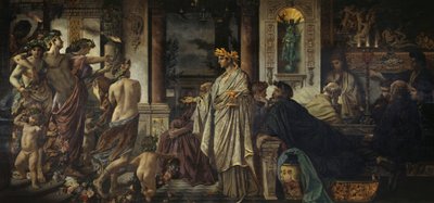 Festen. Efter Platon (anden version) af Anselm Feuerbach
