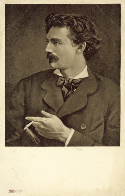 Selvportræt af Anselm Feuerbach, tysk kunstner af Anselm Feuerbach