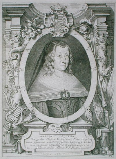 Amalie Elisabeth af Hanau-Muntzenberg (1602-51) fra 