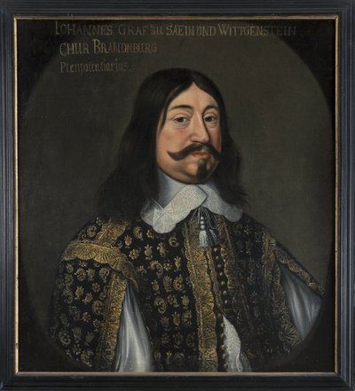 John VIII greve af Sayn Wittgenstein Hohenstein - Portræt af John VIII (1601-1657), greve af Sayn-Wittgenstein-Hohenstein, af Hulle, Anselm van, efter (1601-efter 1674). Olie på lærred. Mål: 73x64 cm. Nationalmuseet Stockholm af Anselmus van (after) Hulle