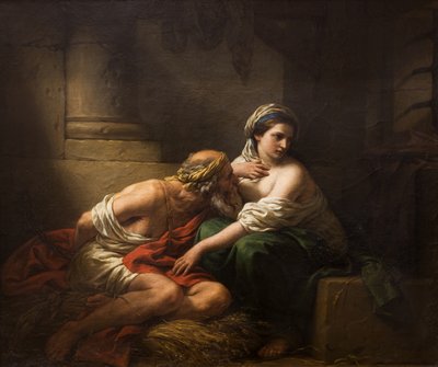 Romersk velgørenhed,1782 (olie på lærred) af Anthelme Francois Lagrenee