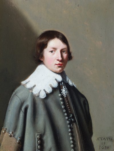 Et portræt af en ung mand af Anthonie (1601-73) (attr.to) Palamedesz