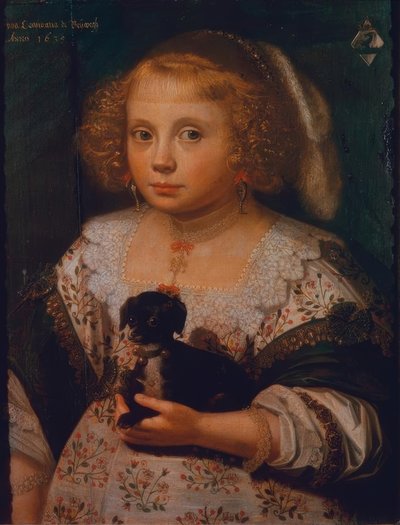 Børneportræt af Anna Constantia de Beijwegh af Anthonie Palamedesz