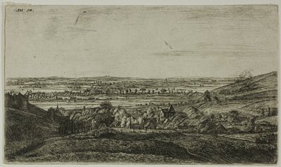 En by i en dal af Anthonie Waterloo