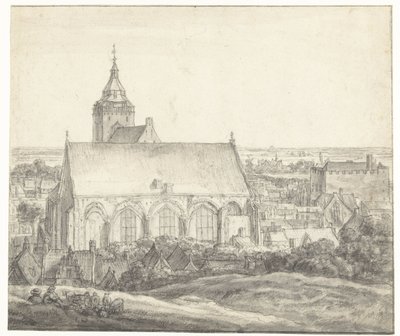 Buurkerk i Utrecht af Anthonie Waterloo