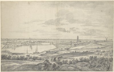 Udsigt over Rhenen af Anthonie Waterloo