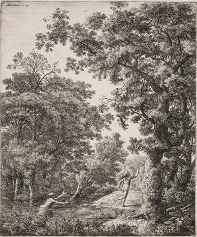 Landskab med Alpheus og Arethusa af Anthonie Waterloo
