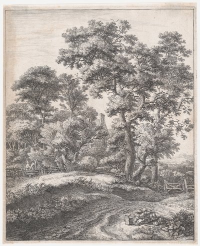 Mor og børn i hvile, 1600-tallet. af Anthonie Waterloo