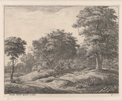 Hyrde i søvn på en Hummock, 1600-tallet. af Anthonie Waterloo