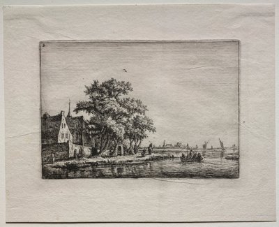 Kirkegården ved Kanalen. af Anthonie Waterloo