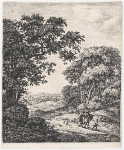 Hagars afgang, 1600-tallet. af Anthonie Waterloo