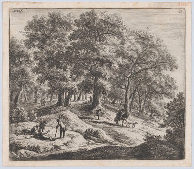 Jægerne, 1600-tallet. af Anthonie Waterloo