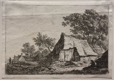 Tolv landskaber: Plade I, Den lille Hamlet af Anthonie Waterloo