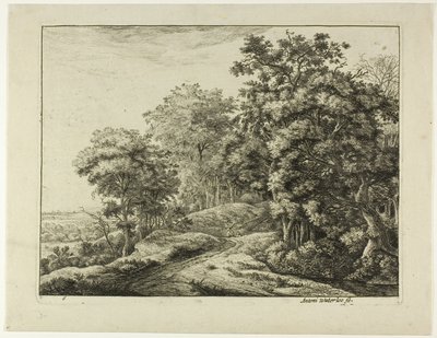 To mænd i hulen af Anthonie Waterloo