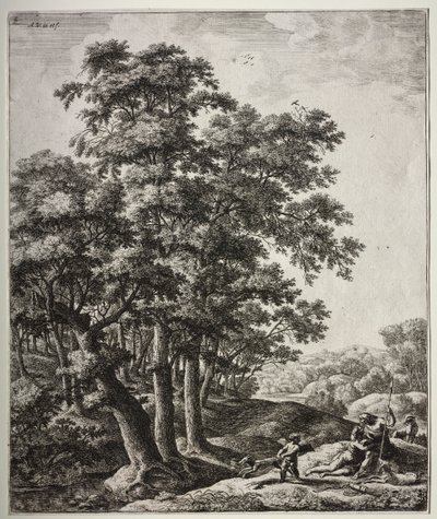 Venus og Adonis. af Anthonie Waterloo