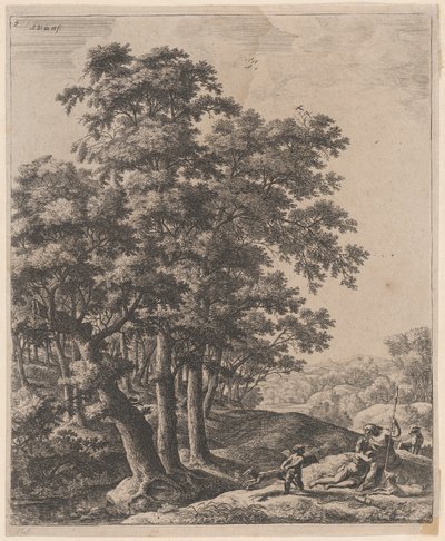 Venus og Adonis, 1600-tallet. af Anthonie Waterloo