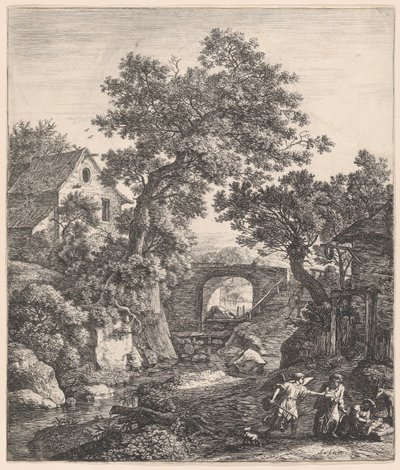 Zipporah omskærer sin søn, 1600-tallet. af Anthonie Waterloo