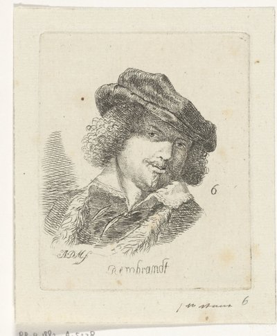 Portræt af Rembrandt af Anthonie Willem Hendrik Nolthenius de Man