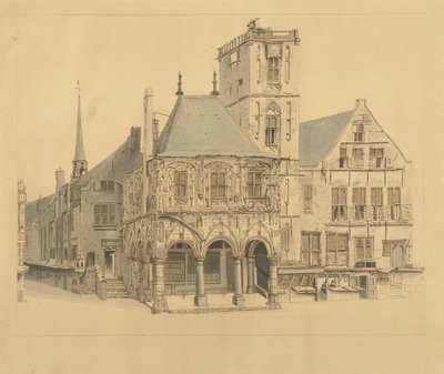 Det gamle rådhus i Amsterdam, 1641 af Anthonie van den Bos