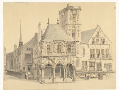 Det gamle rådhus i Amsterdam, 1641 af Anthonie van den Bos