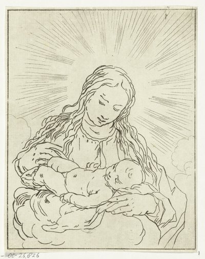 Mary med barn af Anthonie van den Bos