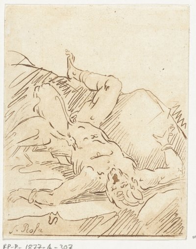 Prometheus lænket af Anthonie van den Bos