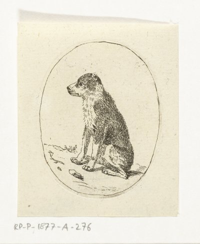 siddende hund af Anthonie van den Bos