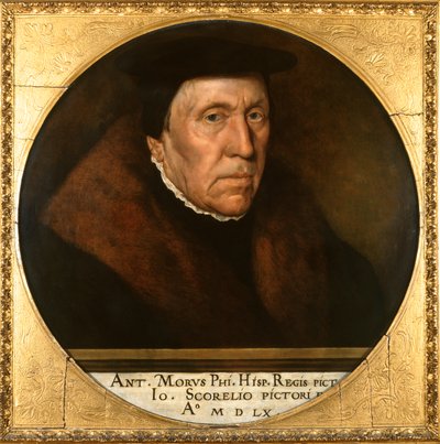 Jan van Scorel (1495-1562) 1560 (olie på panel) af Anthonis van Dashorst Mor