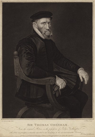 Portræt af Sir Thomas Gresham af Anthonis van Dashorst Mor
