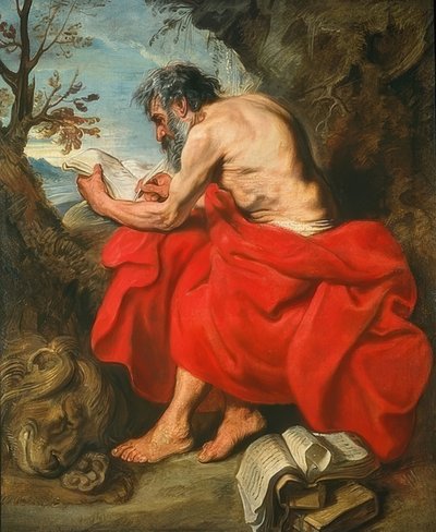 Sankt Jerome. Omkring 1615/16 af Anthony van Dyck