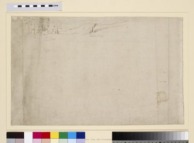 Lambeth, fra "The Panorama of London", ca. 1544 (pen og blæk og blyant på papir) af Anthonis van den Wyngaerde