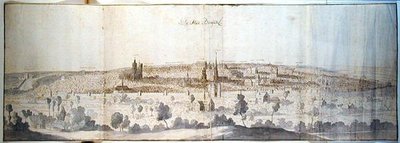 Panoramaudsigt over Bruxelles af Anthonis van den Wyngaerde