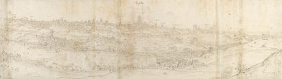 Panoramaudsigt over Segovia fra øst, c1550-1560 af Anthonis van den Wyngaerde