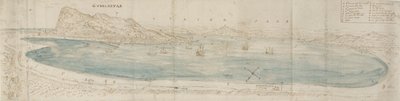 Panoramaudsigt over Gibraltar-bugten, c1567 af Anthonis van den Wyngaerde