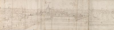 Udsigt over slottet Cantecroy nær Antwerpen og det omkringliggende landskab, 1557-58 af Anthonis van den Wyngaerde