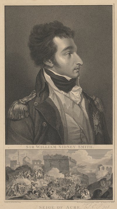 Admiral William Sidney Smith og The Siege of Acre af Anthony Cardon