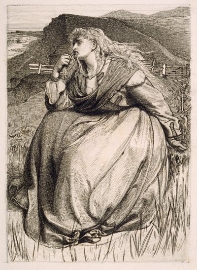 Design til "If", 1866 af Anthony Frederick Augustus Sandys