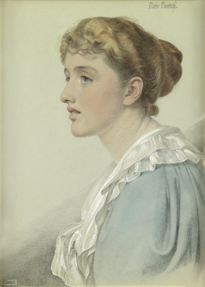 Marie Meredith, 1894 (farvet kridt på papir) af Anthony Frederick Augustus Sandys