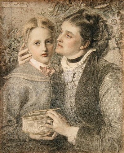 Fru Tom Chappell og søn af Anthony Frederick Augustus Sandys