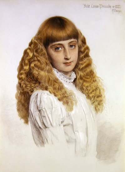 Portræt af Violet Louisa Ponsonby af Anthony Frederick Augustus Sandys