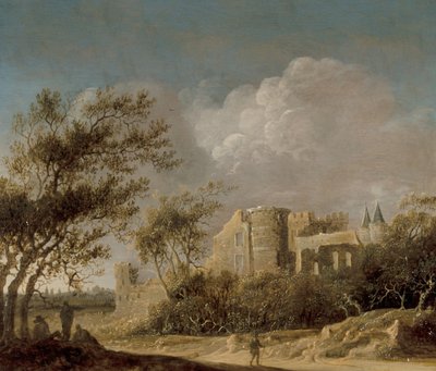 Landskab Med Udsigt Over En Ruin af Anthony Jansz van der Croos