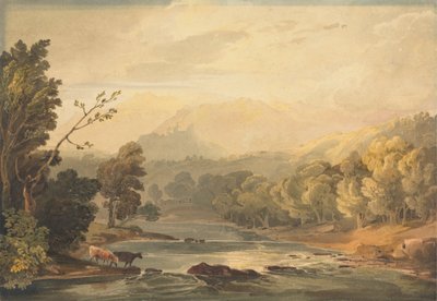 Udsigt over Brathay nær Ambleside af Anthony Vandyke Copley Fielding