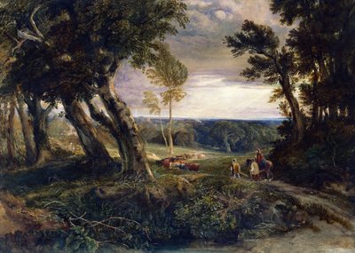 Tilgate Forest fra nær Bolney, Sussex af Anthony Vandyke Copley Fielding