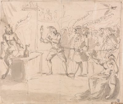 Politisk karikatur: "The Spiritualists" af Anthony Walker